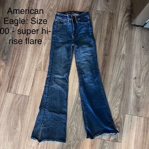 American Eagle Outfitters Women's Blue Flare Jeans